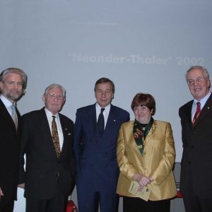 Preisträger und Laudatoren nach der Verleihung des Neander - Thalers